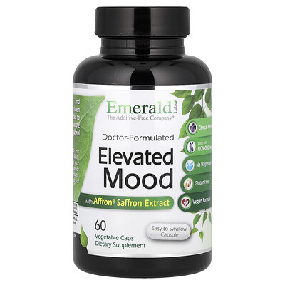 Emerald Laboratories, Estado de ánimo elevado con extracto de azafrán Affron®, 60 cápsulas vegetales
