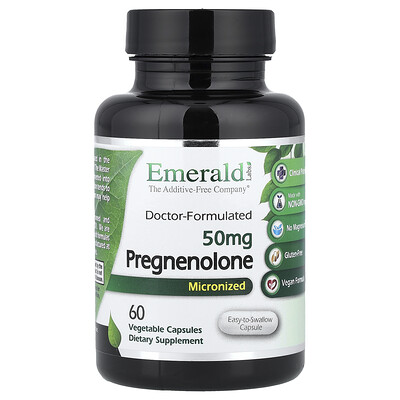 Emerald Laboratories , Pregnenolona, 60 Cápsulas Vegetales