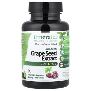 Emerald Laboratories, Avrupa Üzüm Çekirdeği Ekstraktı, 90 Bitkisel Kapsül