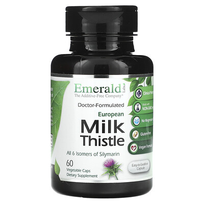 Emerald Laboratories, Cardo mariano europeo`` 60 cápsulas vegetales