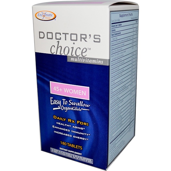 Enzymatic Therapy, Doktor's Wahl MultiVitamine, Frauen 45+, 180 Tabletten
