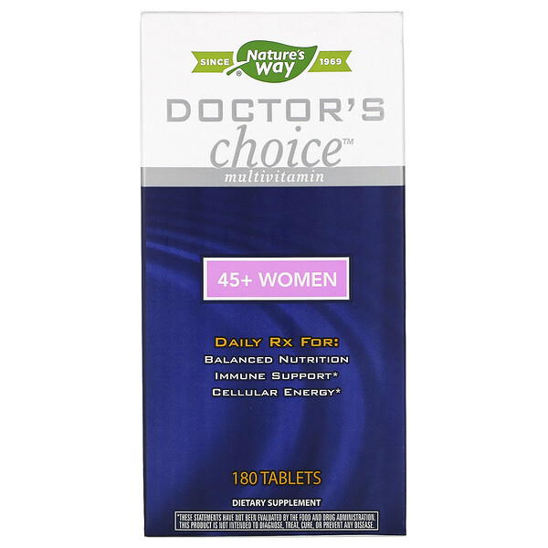Enzymatic Therapy, Doctor's Choice Multivitamins, 45+ Women, 180