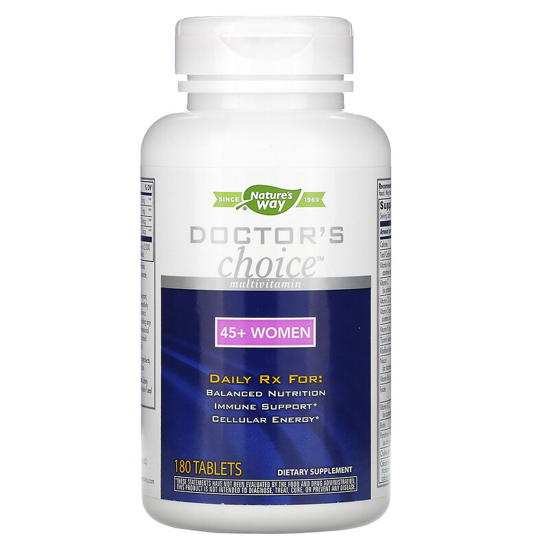 Enzymatic Therapy, Doctor's Choice Multivitamins, 45+ Women, 180