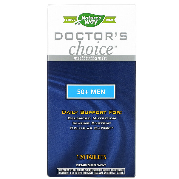 Doctor's Choice Multivitaminas, 50+ Men, 120 Comprimidos