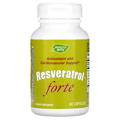 

Nature's Way, Resveratrol~Forte, 60 Capsules