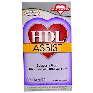Отзывы о Энзайматик Терапи, HDL Assist, 120 Tablets