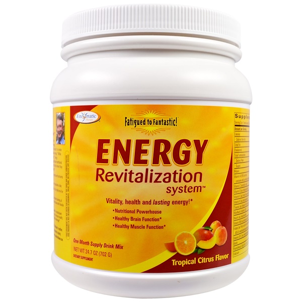 Enzymatic Therapy, Fatigued to Fantastic!, Energie-Revitalisierungssystem, tropischer Zitrusgeschmack, 702 g (24,7 oz)