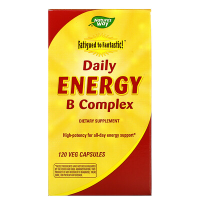 

Nature's Way Fatigued to Fantastic! Daily Energy B Complex 120 Veg Capsules