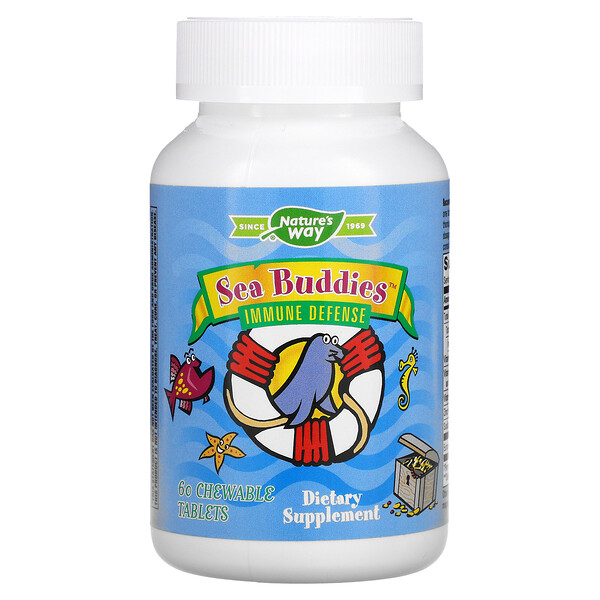 Sea Buddies, Immune Defense, 60 Chewable Tablets