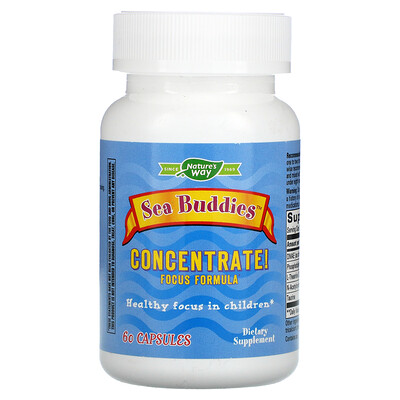 

Nature's Way, Sea Buddies, Concentrate! Focus Formula, 60 Capsules