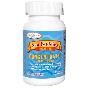 Купить Enzymatic Therapy, Пищевая добавка «Концентрат морских друзей!», эффективная формула, без сахара, 60 капсул  на IHerb