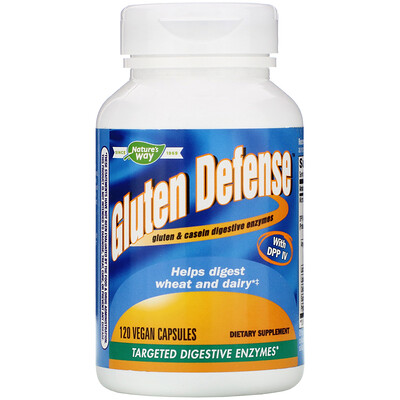 Nature's Way Gluten Defense с DPP IV, 120 веганских капсул