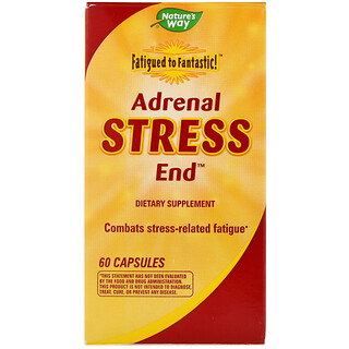 Nature's Way, Fatigued to Fantastic!, Adrenal Stress End, 60 capsules