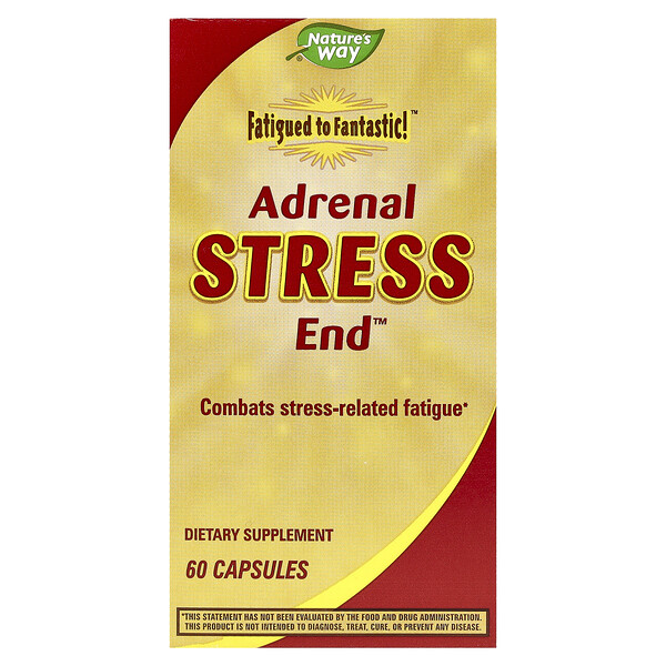 Nature's Way Fatigued to Fantastic!™, Adrenal Stress End™, 60 Capsules