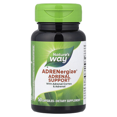 Nature's Way, ADRENergize, energía suprarrenal, 50 cápsulas