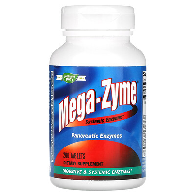 

Nature's Way Mega-Zyme Systemic Enzymes 200 Tablets