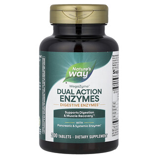Nature's Way, MegaZyme®, ферменты двойного действия, 200 таблеток