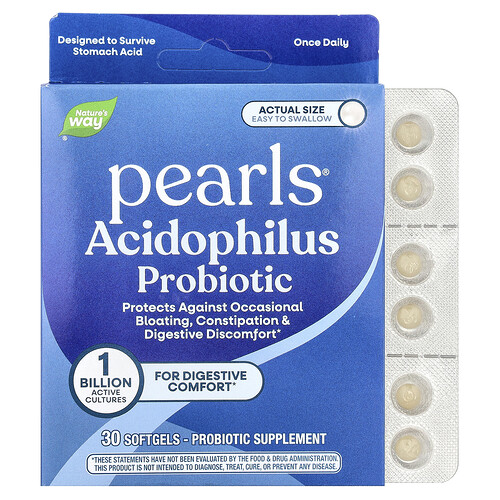 Nature's Way Probiotic Pearls, 1 Milliarde KBE