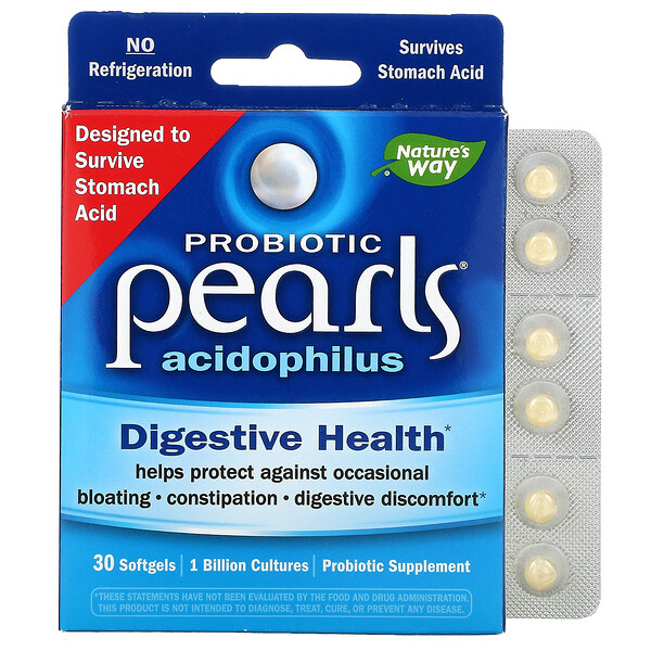 Probiotic Pearls Acidophilus, 1 Billion, 30 Softgels