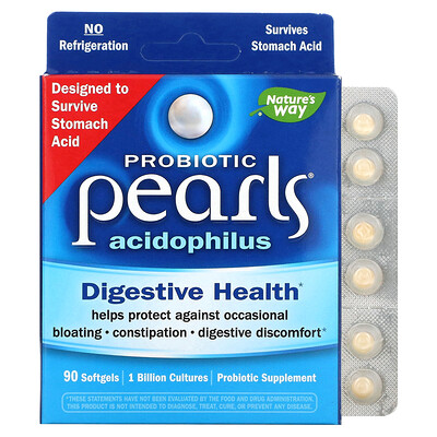 

Nature's Way Probiotic Pearls Acidophilus 90 Softgels