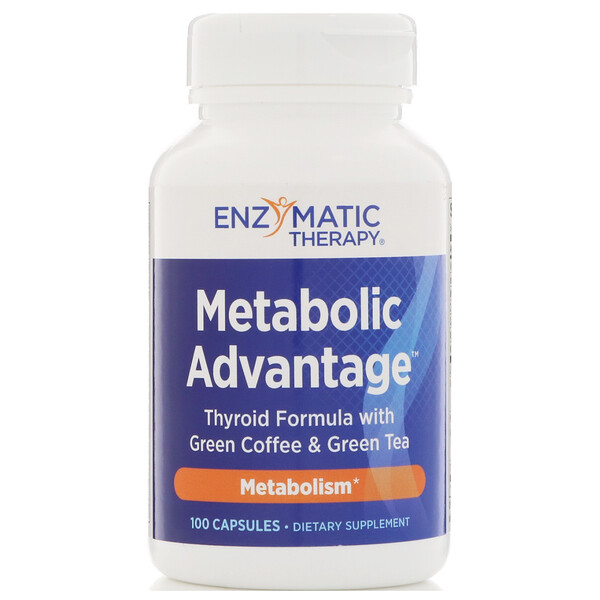 Enzymatic Therapy‏, Metabolic Advantage, Metabolism, 100 Capsules
