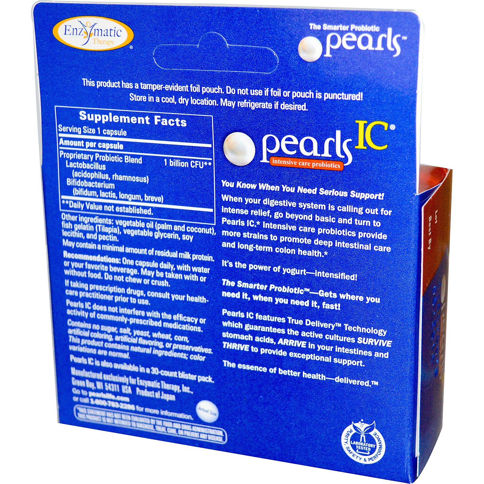 Enzymatic Therapy, Probiotic Pearls Complete, 90 Softgels