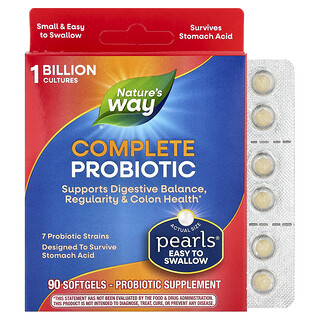 Nature's Way, Pearls®, Complete Probiotic, 1 Billion CFU, 90 Capsules