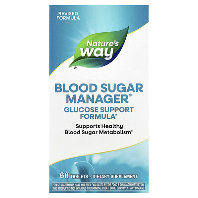Nature's Way, Blood Sugar Manager®, 60 comprimidos