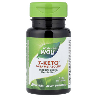 Nature's Way, 7-KETO, DHEA Metabólito, 60 cápsulas