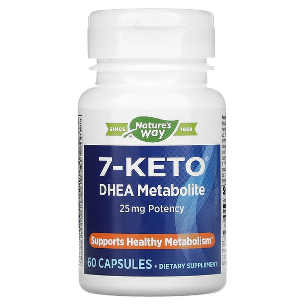 Enzymatic Therapy, 7-KETO, metabolito de DHEA, 60 cápsulas
