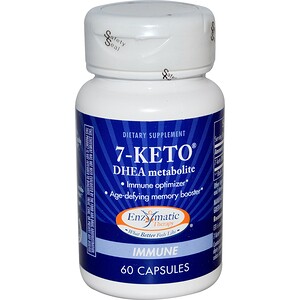 Купить Enzymatic Therapy, 7-KETO, метаболит Дегидроэпиандростерона, 60 капсул  на IHerb