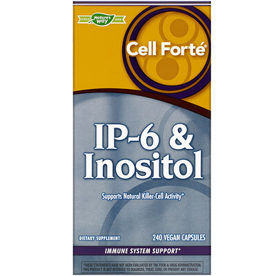 Nature's Way Cell Forté IP-6 и инозитол, 240 веганских капсул