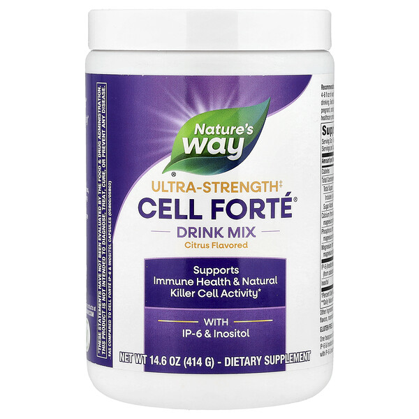 Nature's Way Cell Forté® Drink Mix, With IP-6 & Inositol, Ultra-Strength, Citrus, 14.6 oz (414 g)