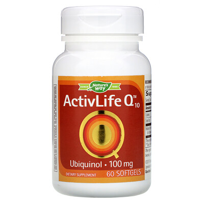 Nature's Way ActivLife Коэнзим Q10, 100 мг, 60 капсул