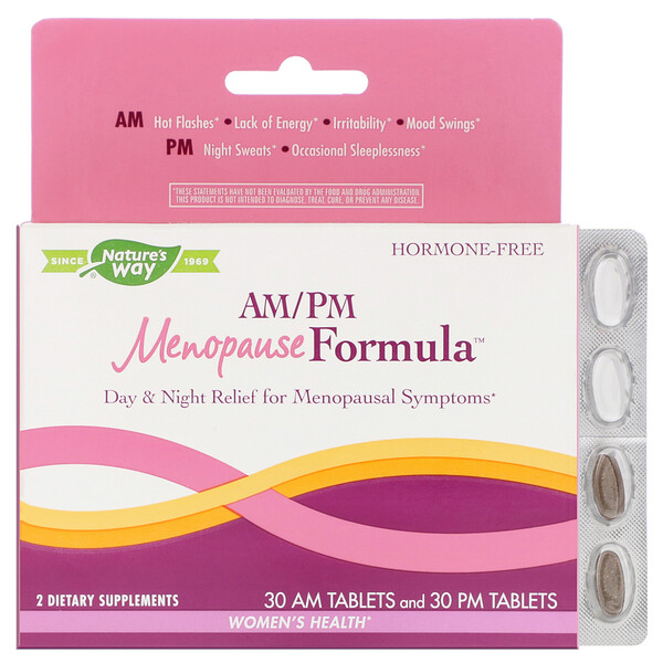 Natures Way Ampm Menopause Formula Womens Health 60 Tablets Iherb 8294