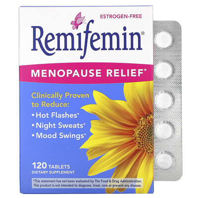 Enzymatic Therapy Remifemin, средство при менопаузе, 120 таблеток