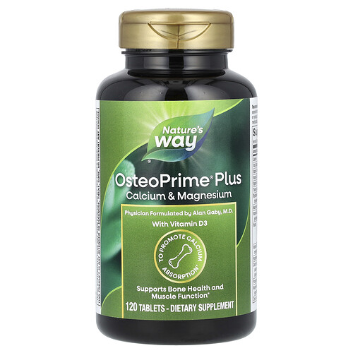 Nature's Way OsteoPrime Plus Calcium & Magnesium, 120 Tablets