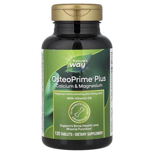 Nature's Way , Osteoprime® Plus Calcium Et Magnésium, 120 Comprimés