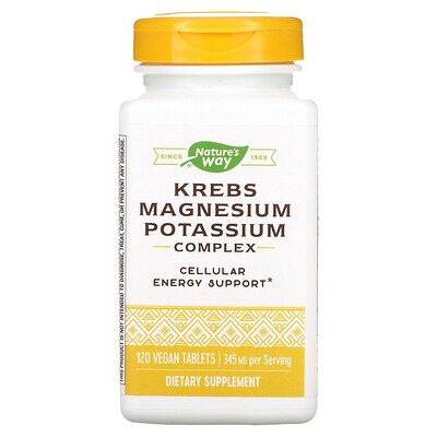 

Nature's Way Krebs Magnesium Potassium Complex 172 mg 120 Vegan Tablets