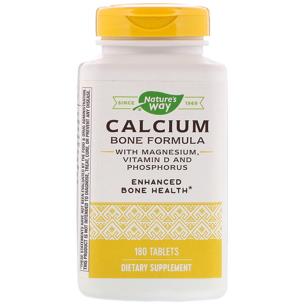 Nature's Way, Calcium Bone Formula with Magnesium, Vitamin D and