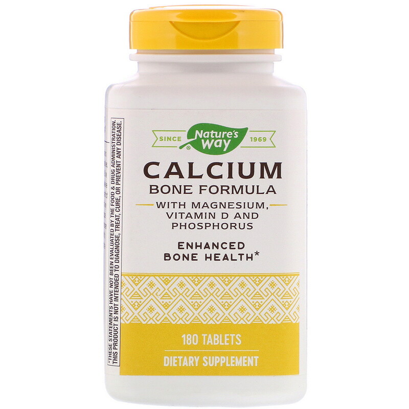 Nature's Way, Calcium Bone Formula with Magnesium, Vitamin D and