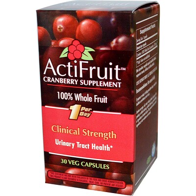 ActiFruit Cranberry Supplement, 30 Veg Capsule