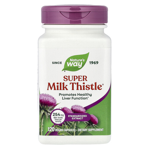 Super Milk Thistle®（スーパーミルクシスル）、ヴィーガンカプセル120粒