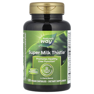 Nature's Way‏, Super Milk Thistle® ، 120 كبسولة نباتية