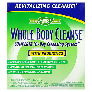 Enzymatic Therapy, Whole Body Cleanse, Complete 10-Day Cleansing System, 3 Part Program