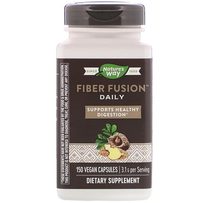 

Nature's Way Fiber Fusion Daily, 3.1 g, 150 Vegan Capsules