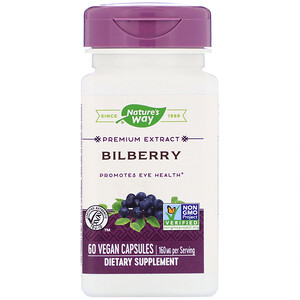 Отзывы о Натурес Вэй, Bilberry, 160 mg , 60 Vegan Capsules