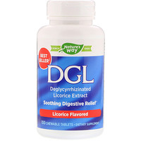 DGL, Экстракт глицирризината солодки, Со вкусом лакрицы, 100 жевательных таблеток - изображение