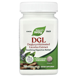 ناتشرز واي‏, DGL ، عرق السوس ، 100 قرص قابل للمضغ