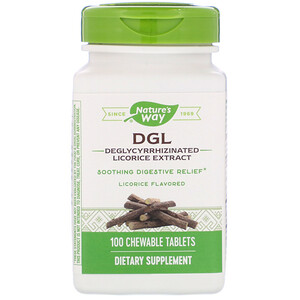 Отзывы о Натурес Вэй, DGL, Deglycyrrhizinated Licorice Extract, Licorice Flavored, 100 Chewable Tablets